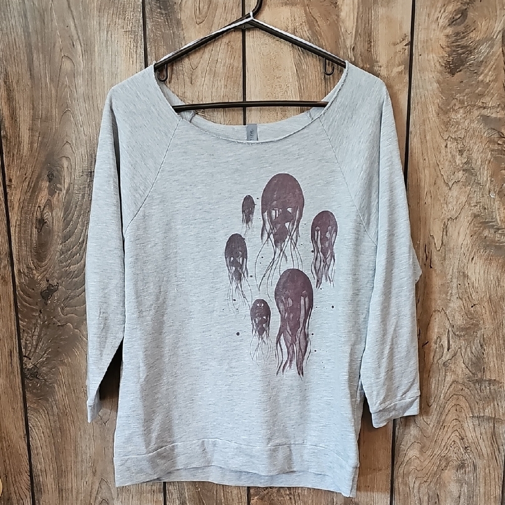 Next Level Apparel Light Gray Sweatshirt